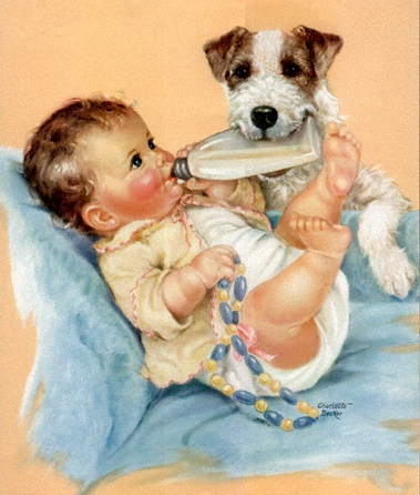 bebe et chien
