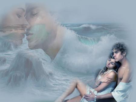 COUPLE  ET LA MER